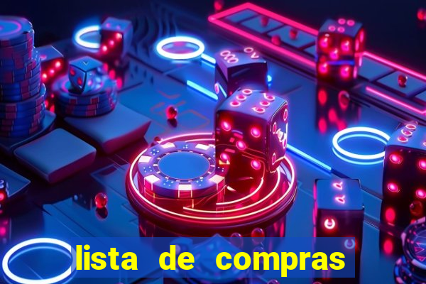 lista de compras para casa nova